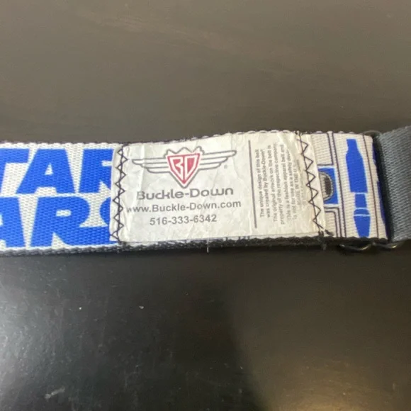 Star Wars white blue silver Buckle Down belt - Picture 5 of 12